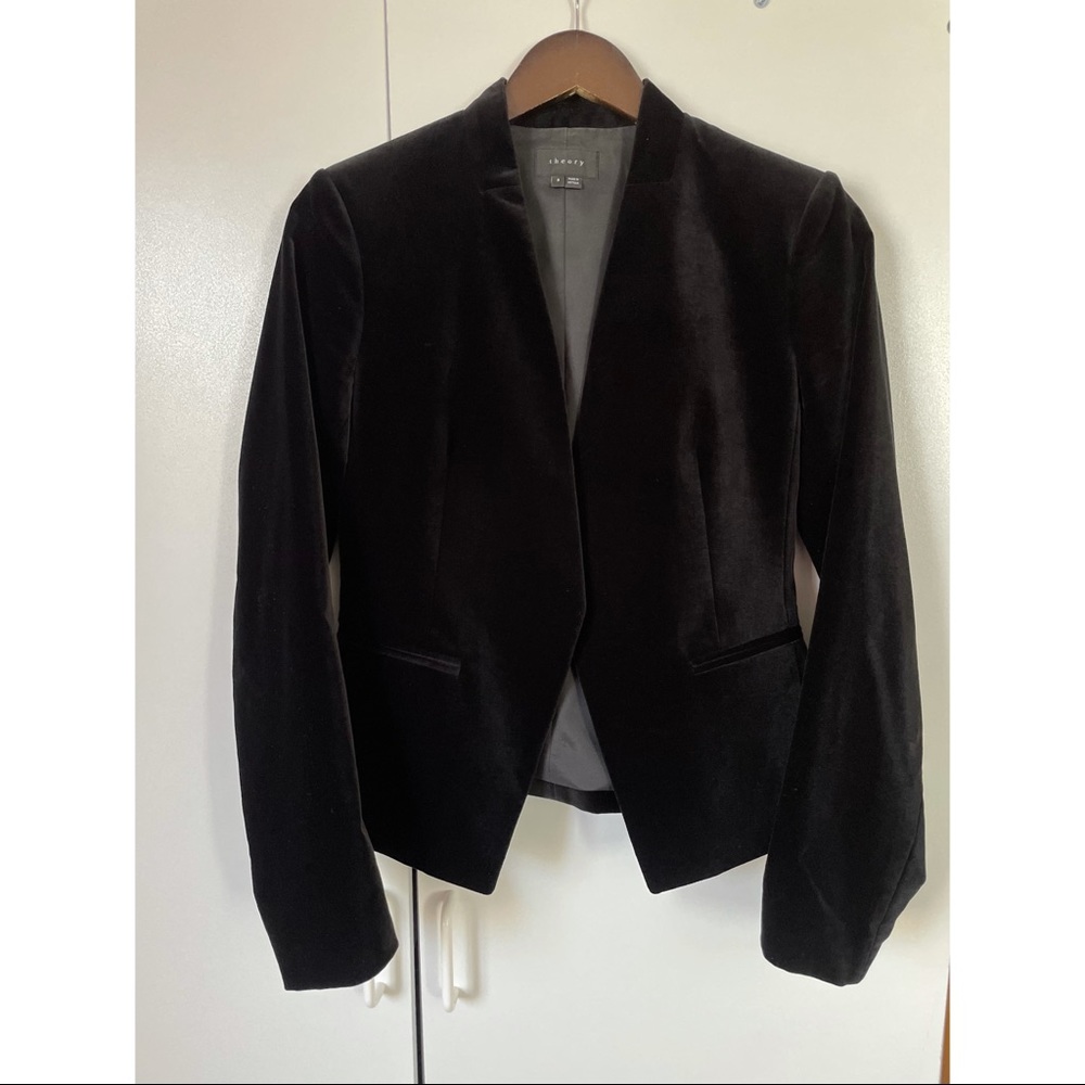 LANAI BLACK VELVET THEORY BLAZER
